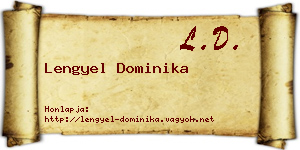 Lengyel Dominika névjegykártya